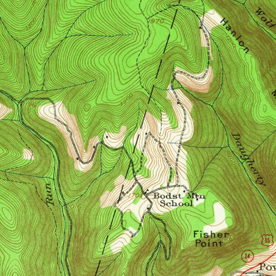 United States Geological Survey Trout Run, PA (1921, 62500-Scale) digital map
