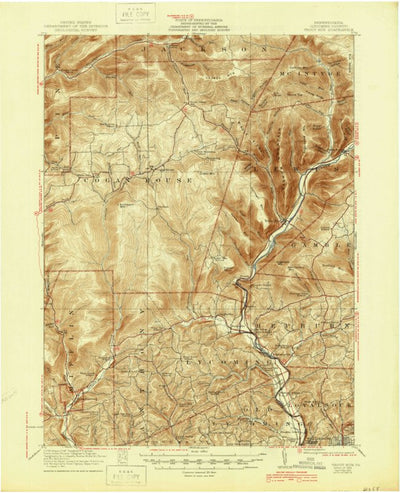United States Geological Survey Trout Run, PA (1923, 62500-Scale) digital map