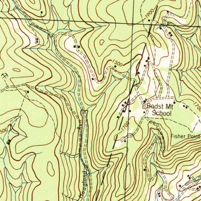 United States Geological Survey Trout Run, PA (1944, 62500-Scale) digital map