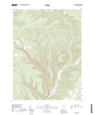 United States Geological Survey Trout Run, PA (2023, 24000-Scale) digital map