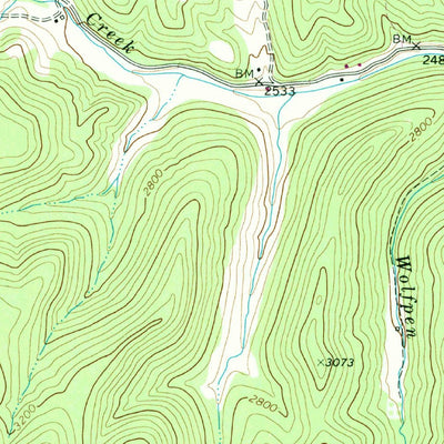 United States Geological Survey Trout, WV (1977, 24000-Scale) digital map
