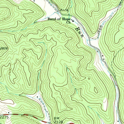 United States Geological Survey Trout, WV (1977, 24000-Scale) digital map