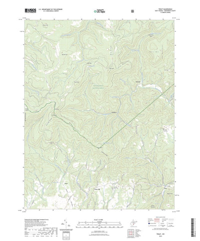 United States Geological Survey Trout, WV (2023, 24000-Scale) digital map