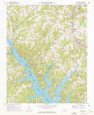 United States Geological Survey Troutman, NC (1969, 24000-Scale) digital map