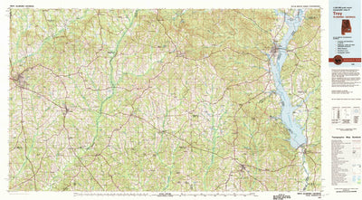 United States Geological Survey Troy, AL-GA (1981, 100000-Scale) digital map
