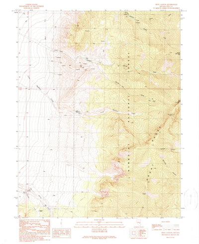 United States Geological Survey Troy Canyon, NV (1990, 24000-Scale) digital map