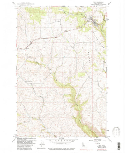 United States Geological Survey Troy, ID (1960, 24000-Scale) digital map