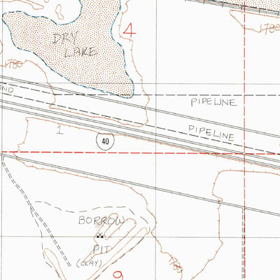 United States Geological Survey Troy Lake, CA (1982, 24000-Scale) digital map