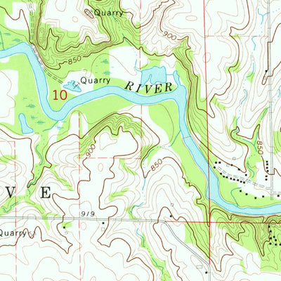 United States Geological Survey Troy Mills, IA (1973, 24000-Scale) digital map