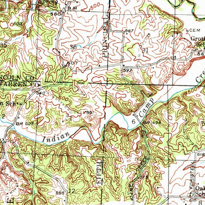 United States Geological Survey Troy, MO (1941, 62500-Scale) digital map