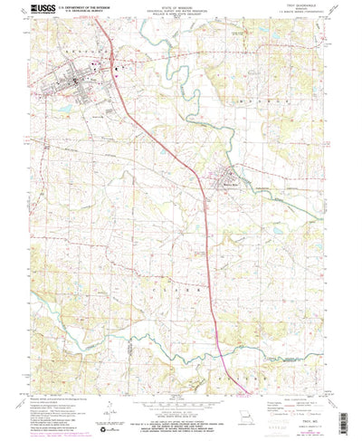United States Geological Survey Troy, MO (1972, 24000-Scale) digital map