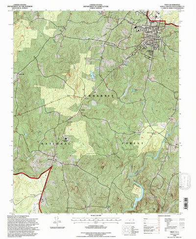 United States Geological Survey Troy, NC (1994, 24000-Scale) digital map