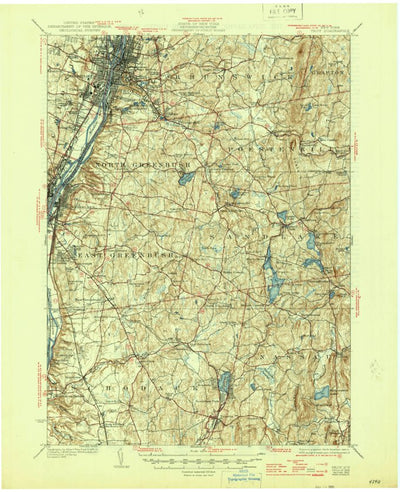 United States Geological Survey Troy, NY (1928, 62500-Scale) digital map