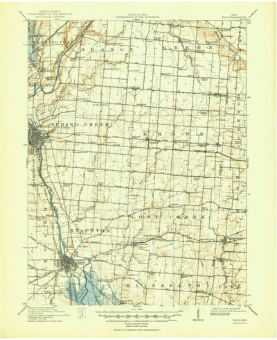 United States Geological Survey Troy, OH (1914, 62500-Scale) digital map