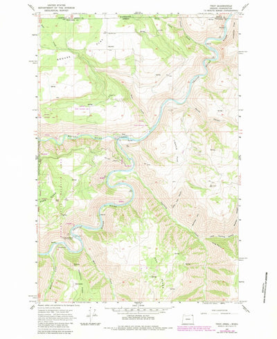 United States Geological Survey Troy, OR-WA (1967, 24000-Scale) digital map