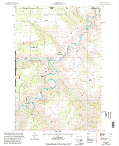 United States Geological Survey Troy, OR-WA (1995, 24000-Scale) digital map
