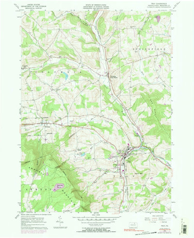 United States Geological Survey Troy, PA (1983, 24000-Scale) digital map