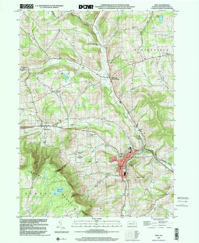 United States Geological Survey Troy, PA (1999, 24000-Scale) digital map