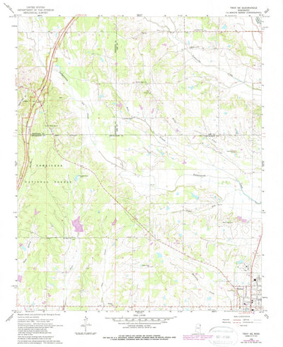 United States Geological Survey Troy SE, MS (1966, 24000-Scale) digital map