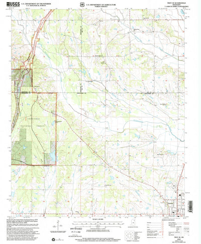 United States Geological Survey Troy SE, MS (2000, 24000-Scale) digital map