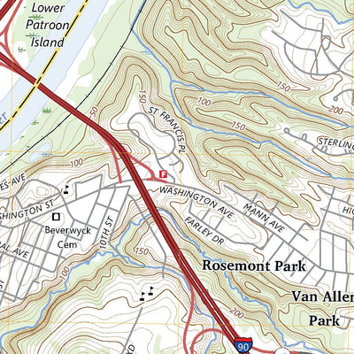 United States Geological Survey Troy South, NY (2023, 24000-Scale) digital map