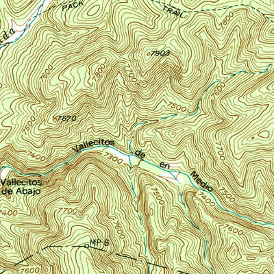 United States Geological Survey Truchas, NM (1953, 24000-Scale) digital map