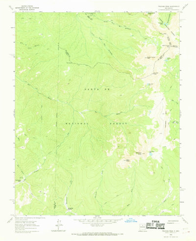 United States Geological Survey Truchas Peak, NM (1963, 24000-Scale) digital map