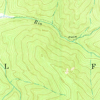 United States Geological Survey Truchas Peak, NM (1963, 24000-Scale) digital map