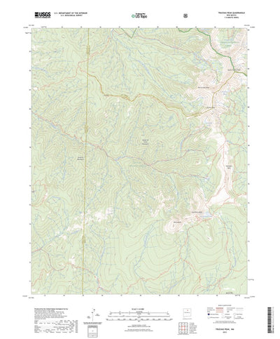 United States Geological Survey Truchas Peak, NM (2023, 24000-Scale) digital map