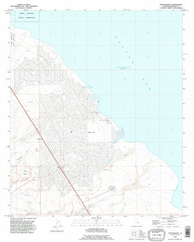 United States Geological Survey Truckhaven, CA (1992, 24000-Scale) digital map