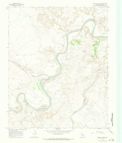 United States Geological Survey Trujillo Camp, TX (1966, 24000-Scale) digital map