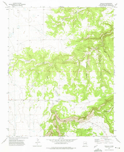 United States Geological Survey Trujillo, NM (1971, 24000-Scale) digital map