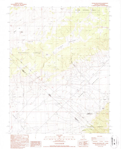United States Geological Survey Truman Meadows, NV-CA (1987, 24000-Scale) digital map