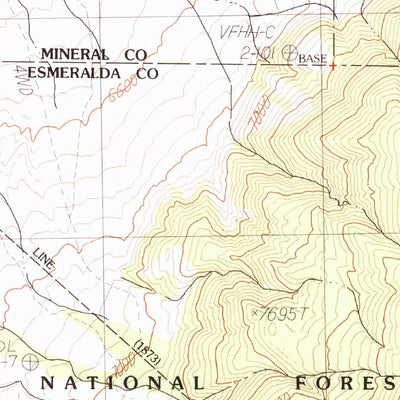 United States Geological Survey Truman Meadows, NV-CA (1987, 24000-Scale) digital map