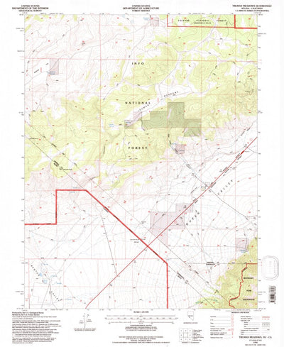 United States Geological Survey Truman Meadows, NV-CA (1994, 24000-Scale) digital map