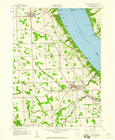 United States Geological Survey Trumansburg, NY (1942, 24000-Scale) digital map
