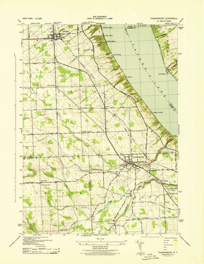 United States Geological Survey Trumansburg, NY (1943, 31680-Scale) digital map