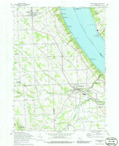 United States Geological Survey Trumansburg, NY (1970, 24000-Scale) digital map