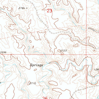 United States Geological Survey Trumbo Ranch, MT (1971, 24000-Scale) digital map