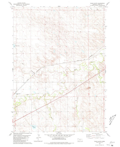 United States Geological Survey Trunk Butte, NE (1980, 24000-Scale) digital map