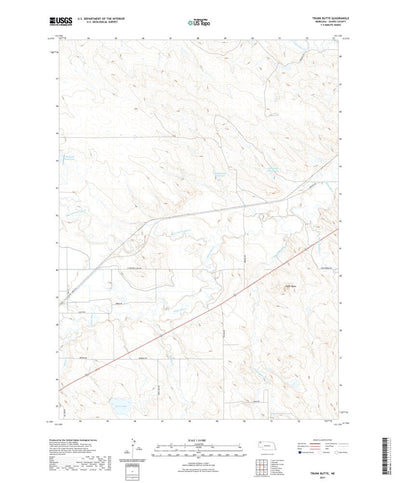 United States Geological Survey Trunk Butte, NE (2021, 24000-Scale) digital map