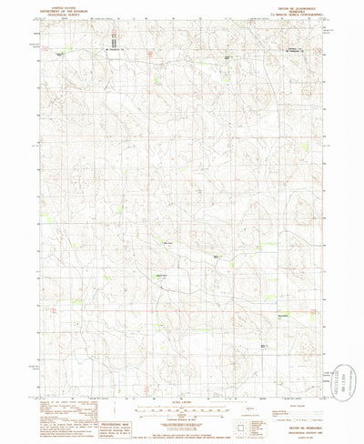 United States Geological Survey Tryon NE, NE (1985, 24000-Scale) digital map