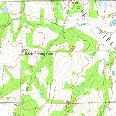 United States Geological Survey Tryon South, OK (1975, 24000-Scale) digital map