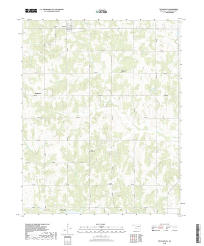 United States Geological Survey Tryon South, OK (2018, 24000-Scale) digital map