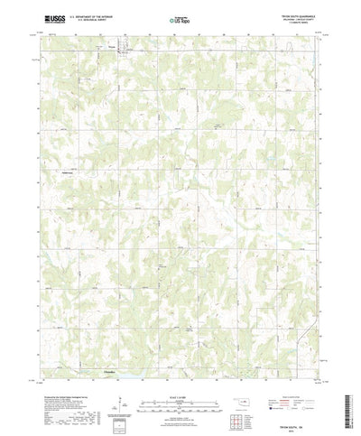 United States Geological Survey Tryon South, OK (2022, 24000-Scale) digital map