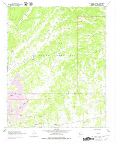 United States Geological Survey Tse Bonita School, NM (1963, 24000-Scale) digital map
