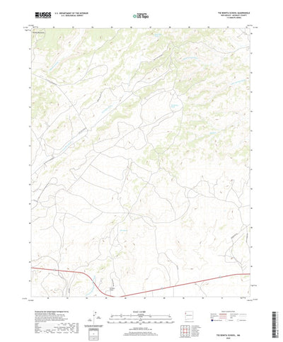United States Geological Survey Tse Bonita School, NM (2020, 24000-Scale) digital map
