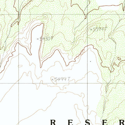 United States Geological Survey Tse Esgizii, AZ (1985, 24000-Scale) digital map