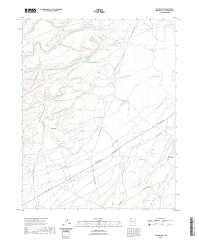 United States Geological Survey Tsin-nas-kid, NM (2023, 24000-Scale) digital map