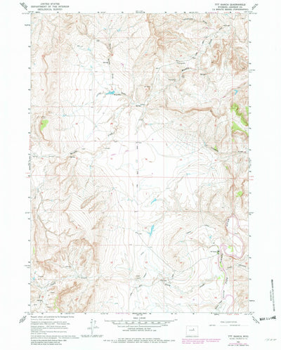 United States Geological Survey Ttt Ranch, WY (1961, 24000-Scale) digital map